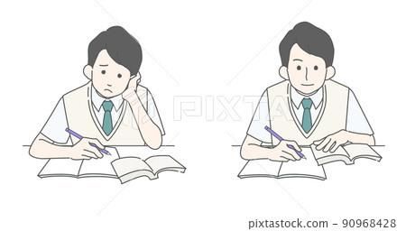 Before and after study image illustration Before and after study image illustration 90968428