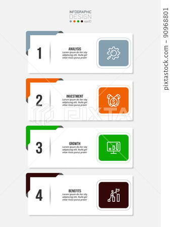 Infographic template business concept with workflow. Infographic template business concept with workflow. 90968801