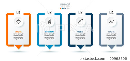 Infographic template business concept with step. Infographic template business concept with step. 90968806