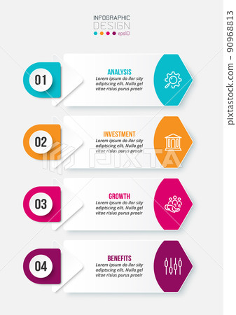 Infographic template business concept with workflow. Infographic template business concept with workflow. 90968813