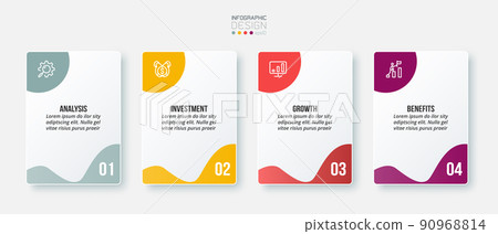 Infographic template business concept with step. Infographic template business concept with step. 90968814