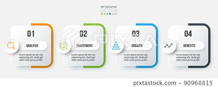 Infographic template business concept with step. 90968815