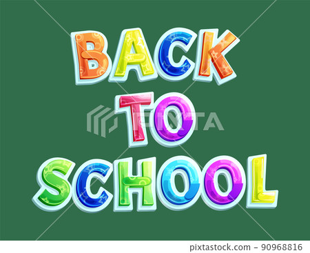 Back to school banner with title vector icon. Back to school banner with title vector icon. 90968816