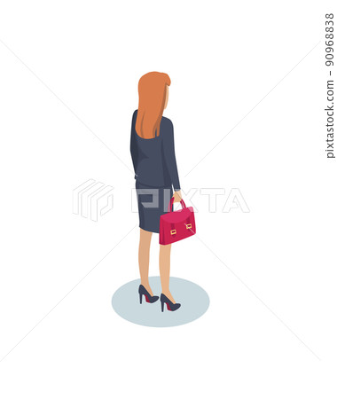 Businesswoman with Briefcase Vector Illustration Businesswoman with Briefcase Vector Illustration 90968838