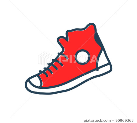 Popular Converse Rock Wardrobe Element Ilustration 90969363
