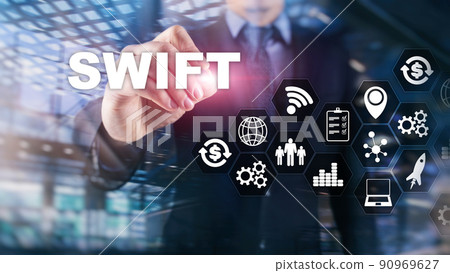 SWIFT. Society for Worldwide Interbank Financial Telecommunications. International Payment. Business background SWIFT. Society for Worldwide Interbank Financial Telecommunications. International Payment. Business background 90969627