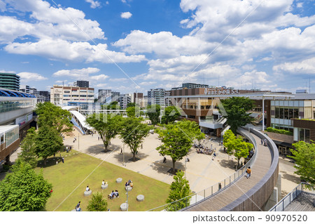 [Urban scenery] Scenery in front of Nagareyama Otakanomori station 90970520