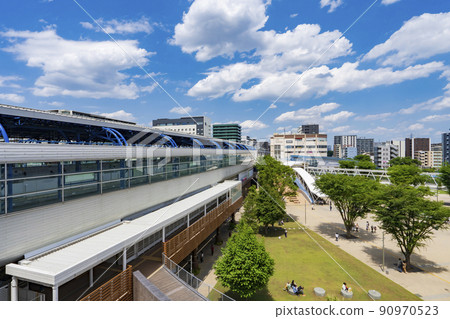 [都市風景]流山大高森站前的風景 90970523