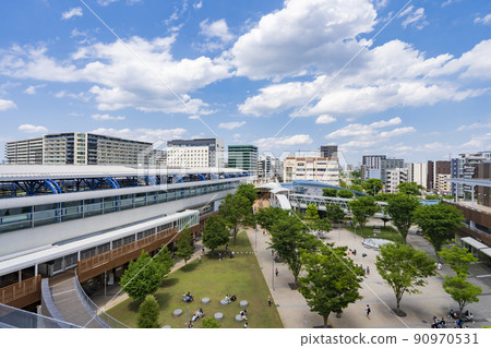[都市風景]流山大高森站前的風景 90970531