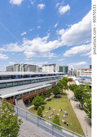 [都市風景]流山大高森站前的風景 90970533