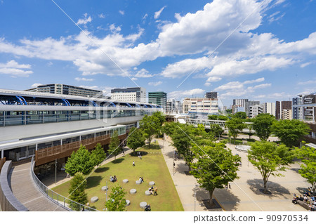 [都市風景]流山大高森站前的風景 90970534