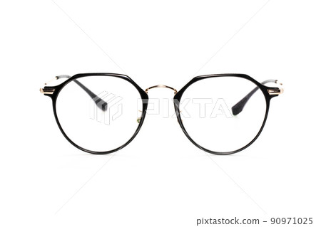 Image of modern fashionable spectacles isolated on white background, Eyewear, Glasses. Image of modern fashionable spectacles isolated on white background, Eyewear, Glasses. 90971025