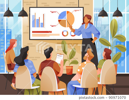 Business presentation of idea or product, vector Business presentation of idea or product, vector 90971070