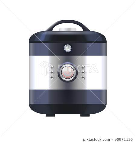 Multicooker or steamer, vector icon or clipart. 90971136