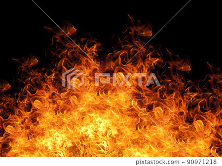 3d illustration of burning fire 3d illustration of burning fire 90971218