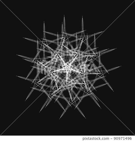 幾何圖案分形圖案曼陀羅簡單圖標單調圖案 90971496