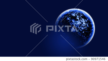 3D渲染的地球曙光全球化國際化科技背景 3D渲染的地球曙光全球化國際化科技背景 90971546
