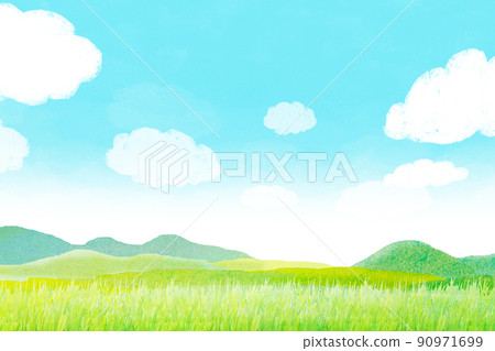 Soft serve ice cream background material watercolor Soft serve ice cream background material watercolor 90971699