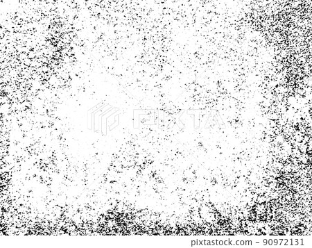 Black and white grunge. Distress overlay texture. Abstract surface dust and rough dirty wall background concept.  Distress illustration simply place over object to create grunge effect. Vector EPS10. 90972131