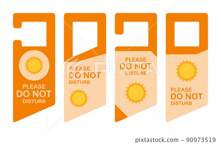 Hotel hanger sign with Sun 90973519