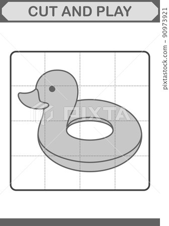 Cut and play with Inflatable Duck 90973921