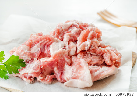 Fatty pork chopped meat Fatty pork chopped meat 90973958