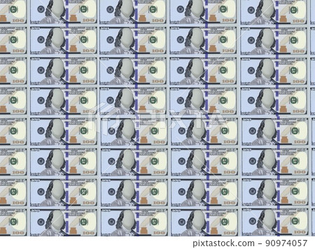Flat dollar bill Flat dollar bill 90974057