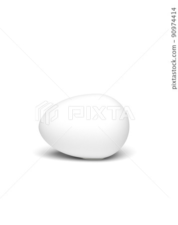 白蛋 3D 插圖垂直 90974414