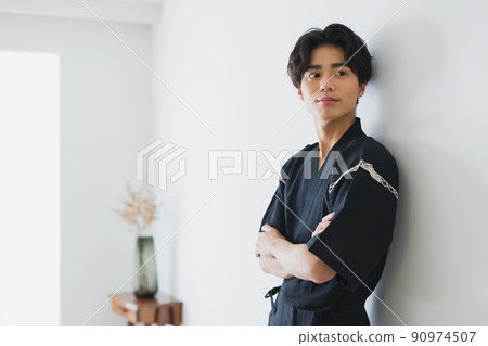 Samue men Japanese-style room tatami mats 90974507