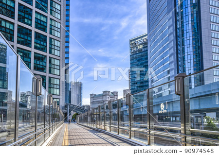 Tokyo cityscape Shimbashi / Shiodome Tokyo cityscape Shimbashi / Shiodome 90974548
