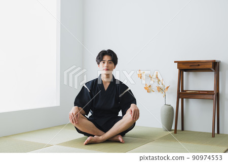 Samue men Japanese-style room tatami mats 90974553