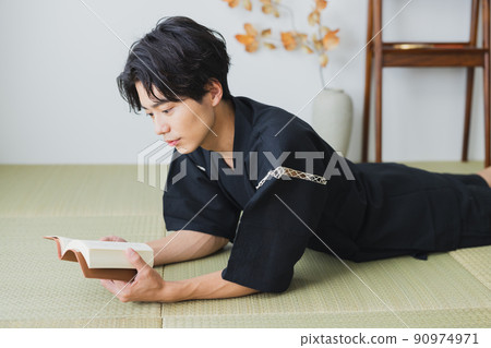 Samue men Japanese-style room tatami mats 90974971