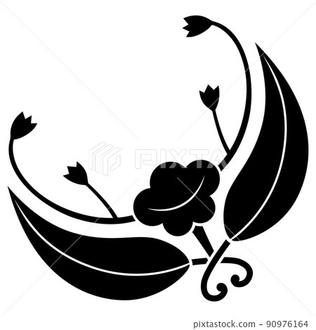 It is a family crest. It is called a iris butterfly. It is a family crest. It is called a iris butterfly. 90976164