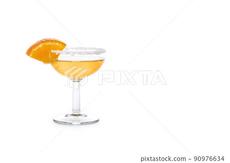 Sidecar cocktail with a sugar rim 90976634