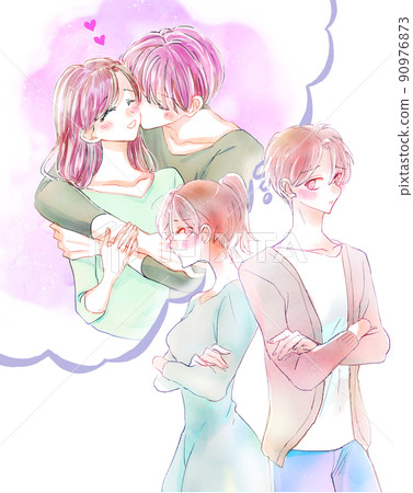 Couple who wants to flirt 90976873