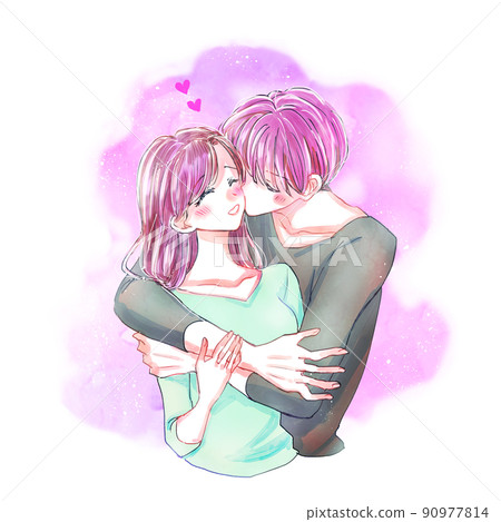 Flirtatious men and women 90977814