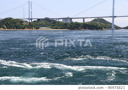 Kurushima Strait seen from a small island 90978821