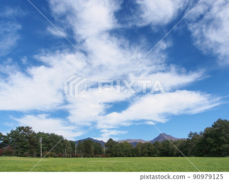 Clouds spreading in the sky of Hara Village Clouds spreading in the sky of Hara Village 90979125