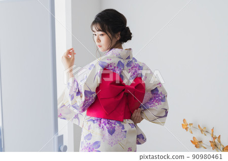 Yukata making obi 90980461