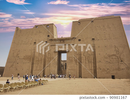 edfu temple in egypt with its incredible antiquities 90981167
