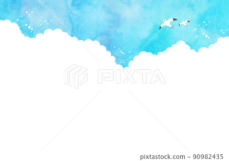 Cumulonimbus Kamome background material 90982435