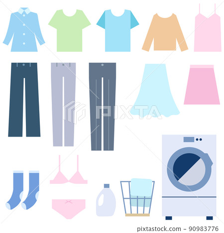 洗衣和洗衣機衣服套裝 洗衣和洗衣機衣服套裝 90983776