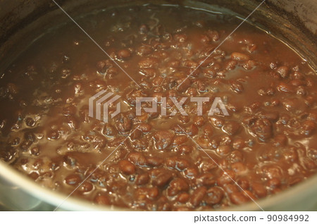 Handmade bean paste, boiled red beans 90984992