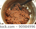 Handmade bean paste, boiled red beans 90984996