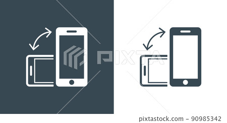 Rotate Smartphone or Cellular Phone Icons Set in Vector Rotate Smartphone or Cellular Phone Icons Set in Vector 90985342
