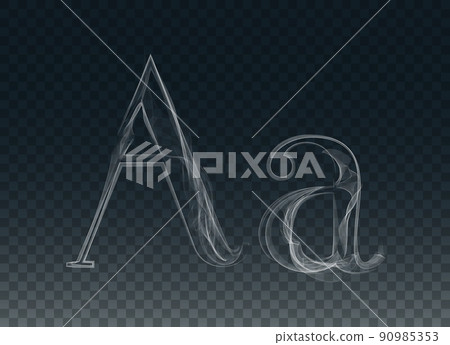 Vector Smoke or Haze Letter Font Type, two letters Vector Smoke or Haze Letter Font Type, two letters 90985353