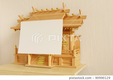 Kamidana sealed with paper pasted and closed until the 49th day 2 90990129