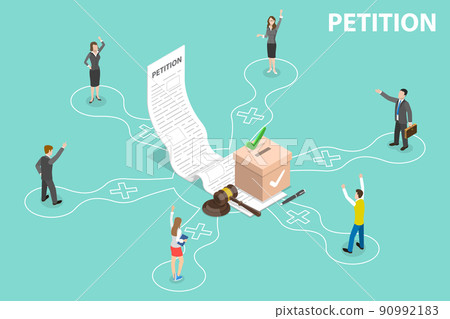 3D Isometric Flat Vector Conceptual Illustration of Petition 3D Isometric Flat Vector Conceptual Illustration of Petition 90992183