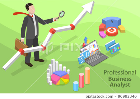 3D Isometric Flat Vector Conceptual... - Stock Illustration [90992340 ...