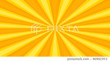 Radial yellow sun rays, bright panoramic pattern texture background - Vector Radial yellow sun rays, bright panoramic pattern texture background - Vector 90992953